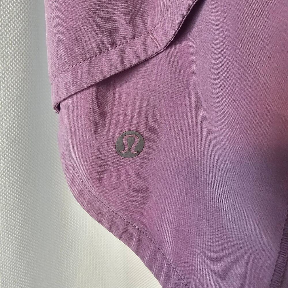 Lululemon Shorts Womens Size 6 Lilac Quartz Athletic Zipper Pocket Swift - Picture 8 of 11